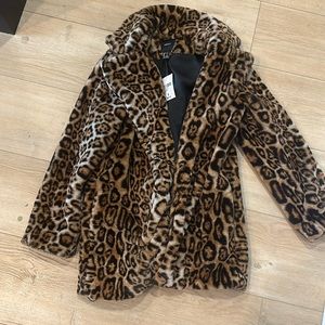 Leopard fur coat